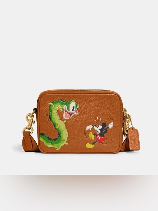 Coach Handbags - NWT Coach x Disney 100th Anniversary Mickey Mouse Caterpillar Flight Bag